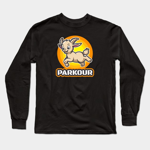 Yard Goat Parkour Long Sleeve T-Shirt by PureJoyCraft